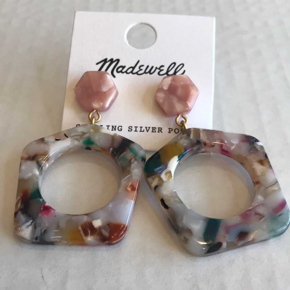 Madewell Acetate Geometric Drop Earrings - Picture 4 of 8